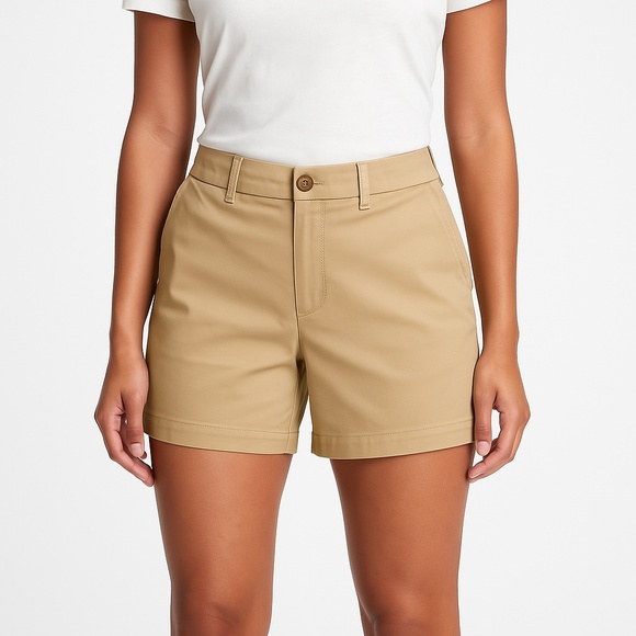 Old Navy Pants - Old Navy Womens Everyday Khaki Shorts Size‎ 8 Tan Like New